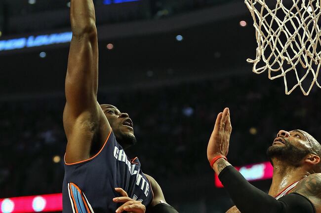 Jeff Adrien isn't much better at the line than Biyombo.