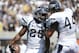 BERKELEY, CA - SEPTEMBER 01: Stephon Jefferson #25 and Zach Sudfeld #44 of the University of Nevada celebrtates after Jefferson scores a touchdown against the University of California in the third quarter of an NCAA football game between the Nevada Wolf Pack and California Golden Bears at California Memorial Stadium on September 1, 2012 in Berkeley, California. (Photo by Thearon W. Henderson/Getty Images)