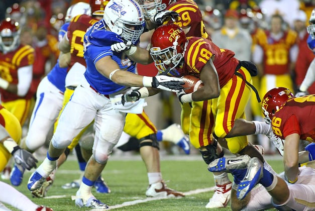 Tulsa Destroys Cyclones' Front 7