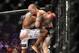 July 14, 2012; Portland, OR, USA; Tyron Woodley (white shorts) fights against Nate Marquardt (black shorts) at MMA Strikeforce at the Rose Garden Arena. Mandatory Credit: Scott Olmos-USA TODAY Sports