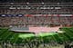 HOUSTON, TX - JANUARY 7: The National Anthem is played before the 2012 AFC Wild Card Playoff game between the Cincinnati Bengals and Houston Texans at Reliant Stadium on January 7, 2012 in Houston, Texas. Texas won 31 to 10. (Photo by Thomas B. Shea/Getty Images)
