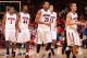 TUCSON, AZ - DECEMBER 15: (L-R) Kevin Parrom #3, Solomon Hill #44, Jordin Mayes #20, Grant Jerrett #33 and Nick Johnson #13 of the Arizona Wildcats during the college basketball game against the Florida Gators at McKale Center on December 15, 2012 in Tucson, Arizona. The Wildcats defeated the Gators 65-64. (Photo by Christian Petersen/Getty Images)
