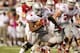 BLOOMINGTON, IN - OCTOBER 13: Carlos Hyde #34 of the Ohio State Buckeyes runs with the ball during the game against the Indiana Hoosiers at Memorial Stadium on October 13, 2012 in Bloomington, Indiana. (Photo by Andy Lyons/Getty Images)