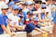 CHICAGO, IL - JUNE 30: Young Chicago Cubs fans wait for autographs prior to the start of the game against the Houston Astros at Wrigley Field on June 30, 2012 in Chicago, Illinois. (Photo by Scott Halleran/Getty Images)