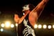 09 Oct 2000: Sting celebrates after defeating Mike Sanders after their bout at the World Chamionship Wrestling ''Thunder Down Under'' night at the Sydney Entertainment Centre, Sydney, Australia. Mandatory Credit: Scott Barbour/ALLSPORT