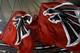 ATLANTA, GA - SEPTEMBER 18: Two Atlanta Falcons flags fly during the game against the Philadelphia Eagles at Georgia Dome on September 18, 2011 in Atlanta, Georgia. (Photo by Kevin C. Cox/Getty Images)