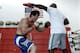 TUALATIN, OR - JUNE 26: Chael Sonnen works out with is coach Clayton Hires at the Team Quest gym on June 26, 2012 in Tualatin, Oregon. Sonnen will fight Anderson Silva July 7, 2012 at UFC 148 in Las Vegas, Nevada. (Photo by Jonathan Ferrey/Getty Images)
