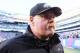 EAST RUTHERFORD, NJ - DECEMBER 30: Head coach Andy Reid of the Philadelphia Eagles walks off the field after the game against the New York Giants at MetLife Stadium on December 30, 2012 in East Rutherford, New Jersey. The New York Giants defeated the Philadelphia Eagles 42-7. (Photo by Elsa/Getty Images)
