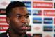 MANCHESTER, ENGLAND - NOVEMBER 12: Daniel Sturridge speaks to the media during an England press conference ahead of the friendly match against Sweden at the Lowry Hotel on November 12, 2012 in Manchester, England. (Photo by Chris Brunskill/Getty Images)