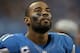 DETROIT, MI - DECEMBER 22: Calvin Johnson #81 of the Detroit Lions smiles on the sidelines after breaking the NFL single season yardage record formally held by Jerry Rice during the game against the Atlanta Falcons at Ford Field on December 22, 2012 in Detroit, Michigan. The Falcons defeated the Lions 31-18. (Photo by Leon Halip/Getty Images)