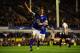 LIVERPOOL, ENGLAND - SEPTEMBER 17: Everton player Leighton Baines celebrates the first goal during the Premier League match between Everton and Newcastle United at Goodison Park on September 17, 2012 in Liverpool, England. (Photo by Stu Forster/Getty Images)