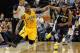 Dec 31 2012; Indianapolis, IN, USA; Indiana Pacers forward Paul George (24) chases after a loose with Memphis Grizzlies forward Rudy Gay (22) at Bankers Life Fieldhouse. Indiana defeats Memphis 88-83. Mandatory Credit: Brian Spurlock-USA TODAY Sports