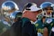 PASADENA, CA - JANUARY 02: Head coach Chip Kelly of the Oregon Ducks looks on while taking on the Wisconsin Badgers at the 98th Rose Bowl Game on January 2, 2012 in Pasadena, California. (Photo by Jeff Gross/Getty Images)