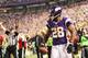 MINNEAPOLIS, MN - DECEMBER 30: Adrian Peterson #28 of the Minnesota Vikings scores a touchdown against the Green Bay Packers on December 30, 2012 at Mall of America Field at the Hubert H. Humphrey Metrodome in Minneapolis, Minnesota. The Vikings defeated the Packers 37-34. (Photo by Andy Clayton King/Getty Images)