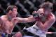 Jan 28, 2012; Chicago, IL, USA; UFC fighter Chael Sonnen (right) fights against Michael Bisping during UFC on Fox 2 at the United Center. Sonnen defeats Bisping. Mandatory Credit: Mike Dinovo-USA TODAY Sports