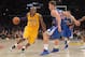Nov 2, 2012; Los Angeles, CA, USA; Los Angeles Lakers guard Kobe Bryant (24) is defended by Los Angeles Clippers forward Blake Griffin (32) at the Staples Center. The Clippers defeated the Lakers 105-95 Mandatory Credit: Kirby Lee/Image of Sport-USA TODAY Sports