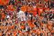 SYRACUSE, NY - DECEMBER 6: A cut out head of head coach Jim Boehiem of the Syracuse Orange is seen in the crowd as fans cheer during the game against the Long Beach State 49ers at the Carrier Dome on December 6, 2012 in Syracuse, New York. (Photo by Nate Shron/Getty Images)