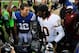 LANDOVER, MD - AUGUST 25: Andrew Luck #12 of the Indianapolis Colts and Robert Griffin III #10 of the Washington Redskins shake hands after a preseason game at FedExField on August 25, 2012 in Landover, Maryland. (Photo by Patrick McDermott/Getty Images)