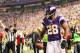 MINNEAPOLIS, MN - DECEMBER 30: Adrian Peterson #28 of the Minnesota Vikings scores a touchdown against the Green Bay Packers on December 30, 2012 at Mall of America Field at the Hubert H. Humphrey Metrodome in Minneapolis, Minnesota. The Vikings defeated the Packers 37-34. (Photo by Andy Clayton King/Getty Images)