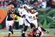 CINCINNATI, OH - DECEMBER 30: Deonte Thompson #83 of the Baltimore Ravens juggles the ball during the NFL game against the Cincinnati Bengals at Paul Brown Stadium on December 30, 2012 in Cincinnati, Ohio. (Photo by Andy Lyons/Getty Images)