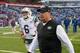 ORCHARD PARK, NY - DECEMBER 30: Head coach Rex Ryan and Mark Sanchez #6 of the New York Jets walk off the field after losing to the Buffalo Bills 28-9 at Ralph Wilson Stadium on December 30, 2012 in Orchard Park, New York. (Photo by Rick Stewart/Getty Images)