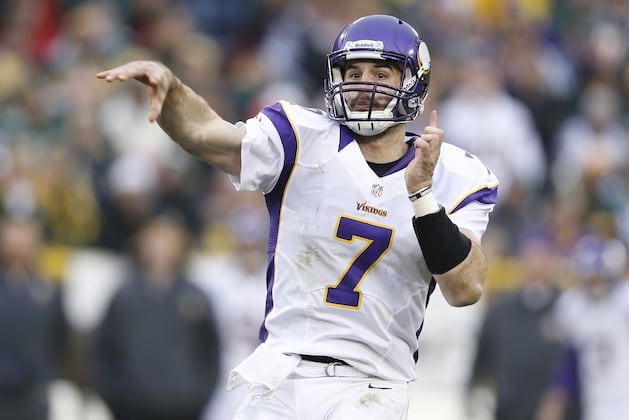 Report: Christian Ponder Dealing with Bursitis in Throwing Elbow