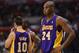 LOS ANGELES, CA - JANUARY 04: Kobe Bryant #24 of the Los Angeles Lakers reacts during a 107-102 loss to the Los Angeles Clippers at Staples Center on January 4, 2013 in Los Angeles, California. NOTE TO USER: User expressly acknowledges and agrees that, by downloading and or using this photograph, User is consenting to the terms and conditions of the Getty Images License Agreement. (Photo by Harry How/Getty Images)
