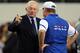 ARLINGTON, TX - NOVEMBER 13: Owner Jerry Jones of the Dallas Cowboys talks with head coach, Chan Gailey of the Buffalo Bills at Cowboys Stadium on November 13, 2011 in Arlington, Texas. (Photo by Ronald Martinez/Getty Images)