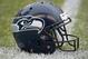 Dec 9, 2012; Seattle, WA, USA; General view of a Seattle Seahawks helmet during the game against the Arizona Cardinals at CenturyLink Field. Mandatory Credit: Kirby Lee/Image of Sport-USA TODAY Sports
