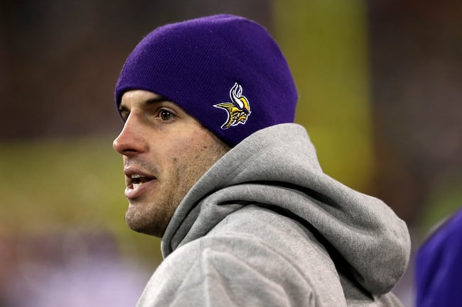 After leading the Vikings to the playoffs, Christian Ponder could only watch the Packers rout the Vikings.