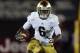 LOS ANGELES, CA - NOVEMBER 24: Running back Theo Riddick #6 of the Notre Dame Fighting Irish carries the ball against the USC Trojans at Los Angeles Memorial Coliseum on November 24, 2012 in Los Angeles, California. (Photo by Jeff Gross/Getty Images)