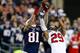 FOXBORO, MA - DECEMBER 10: Tight end Aaron Hernandez #81 of the New England Patriots and strong safety Glover Quin #29 of the Houston Texans go up for the ball in the first half at Gillette Stadium on December 10, 2012 in Foxboro, Massachusetts. (Photo by Jared Wickerham/Getty Images)