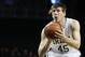 NEW YORK, NY - NOVEMBER 17: Jack Cooley #45 of the Notre Dame Fighting Irish prepares for a free throw against the Brigham Young Cougars during the consolation game of the Coaches Vs. Cancer Classic at the Barclays Center on November 17, 2012 in the Brooklyn borough of New York City. (Photo by Alex Trautwig/Getty Images)