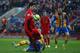 Luis Suarez continues to play a different game than everyone else, in that he can use his hands at will.