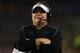 GLENDALE, AZ - JANUARY 03: Head coach Chip Kelly of the Oregon Ducks looks on from the sideline against the Kansas State Wildcats during the Tostitos Fiesta Bowl at University of Phoenix Stadium on January 3, 2013 in Glendale, Arizona. (Photo by Doug Pensinger/Getty Images)