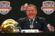 FORT LAUDERDALE, FL - JANUARY 06: Notre Dame Fighting Irish head coach Brian Kelly spreaks with members of the media during the Discover BCS National Championship Head Coaches Press Conference on January 6, 2013 in Fort Lauderdale, Florida. (Photo by Mike Ehrmann/Getty Images)