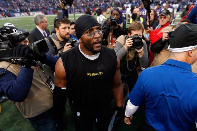 Ray Lewis, Baltimore Ravens, Move on in Beating Colts