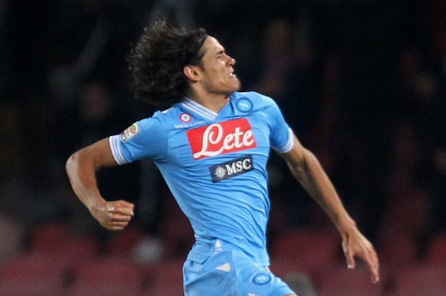 Cavani Leads Napoli Past Roma in Serie A Round 19 Clash