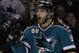 SAN JOSE, CA - JANUARY 07: Brent Burns #88 of the San Jose Sharks celebrates his goal against the Washington Capitals at the HP Pavilion at San Jose on January 7, 2012 in San Jose, California. The Sharks defeated the Capitals 5-2. (Photo by Bruce Bennett/Getty Images)