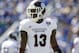 Oct 6, 2012; Lexington, KY, USA; Mississippi State Bulldogs defensive back Johnthan Banks (13) during the game against the Kentucky Wildcats at Commonwealth Stadium. Credit: Mark Zerof-USA TODAY Sports