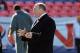 DENVER, CO - JANUARY 1: General manager Scott Pioli of the Kansas City Chiefs talks with general manager Brian Zander of the Denver Broncos prior to the game at Sports Authority Field at Mile High on January 1, 2012 in Denver, Colorado. (Photo by Garrett W. Ellwood/Getty Images)