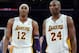 LOS ANGELES, CA - DECEMBER 02: Dwight Howard #12 and Kobe Bryant #24 of the Los Angeles Lakers leave the court during a 113-103 Orlando Magic win at Staples Center on December 2, 2012 in Los Angeles, California. NOTE TO USER: User expressly acknowledges and agrees that, by downloading and or using this photograph, User is consenting to the terms and conditions of the Getty Images License Agreement. (Photo by Harry How/Getty Images)