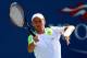 NEW YORK, NY - AUGUST 30: Nikolay Davydenko of Russia returns a shot against Mardy Fish of the United States during their men's singles second round match on Day Four of the 2012 US Open at USTA Billie Jean King National Tennis Center on August 30, 2012 in the Flushing neigborhood of the Queens borough of New York City. (Photo by Al Bello/Getty Images)