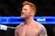 August 11, 2012; Denver, CO, USA; Ed Herman enters the ring before the start of the fight against Jake Shields (not pictured) during UFC 150 at the Pepsi Center. Mandatory Credit: Ron Chenoy-USA TODAY Sports