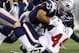 FOXBORO, MA - DECEMBER 10: Ben Tate #44 of the Houston Texans is tackled by Patrick Chung #25 and Steve Gregory #28 of the New England Patriots during the game at Gillette Stadium on December 10, 2012 in Foxboro, Massachusetts. (Photo by Jared Wickerham/Getty Images)