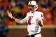 CLEMSON, SC - NOVEMBER 17: Mike Glennon #8 of the North Carolina State Wolfpack reacts to a play against the Clemson Tigers during their game at Memorial Stadium on November 17, 2012 in Clemson, South Carolina. (Photo by Streeter Lecka/Getty Images)