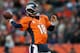DENVER, CO - DECEMBER 30: Quarterback Peyton Manning #18 of the Denver Broncos passes against the Kansas City Chiefs during a game at Sports Authority Field Field at Mile High on December 30, 2012 in Denver, Colorado. The Broncos defeated the Chiefs 38-3. (Photo by Dustin Bradford/Getty Images)