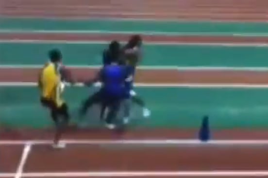 High School Track Fight Video
