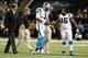 NEW ORLEANS, LA - DECEMBER 30: Cam Newton #1 of the Carolina Panthers is helped off the field after being hurt during a game against the New Orleans Saints at Mercedes-Benz Superdome on December 30, 2012 in New Orleans, Louisiana. The Panthers defeated the Saints 44-38. (Photo by Wesley Hitt/Getty Images)