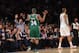 NEW YORK, NY - JANUARY 07: Paul Pierce #34 of the Boston Celtics reacts after scoring a three pointer in the closing minutes of a 102-96 victory over the New York Knicks at Madison Square Garden on January 7, 2013 in New York City. NOTE TO USER: User expressly acknowledges and agrees that, by downloading and/or using this photograph, user is consenting to the terms and conditions of the Getty Images License Agreement. (Photo by Bruce Bennett/Getty Images)